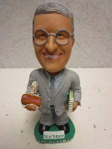 lot 133 image: STAR TRIBUNE SID HARTMAN BOBBLEHEAD, AUTOGRAPHED