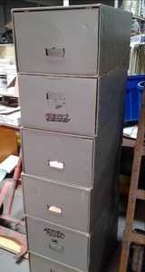 Stack of 6 cardboard officestorage...