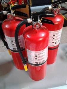 Lot of 3 fire extinguishers...