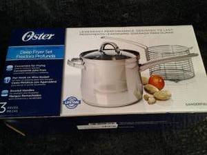 Oster 3 piece deep fryer set...