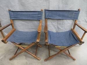 lot 19 image: OUTDOOR CHAIRS.  NEW IDEA FOR PINTREST.