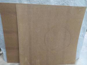 lot 27 image: 2) 4 X 4 PIECES OF PEG BOARD