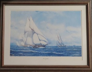 lot 55 image: THE YACHT RACE PRINT