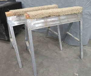 lot 67 image: TWO SAWHORSES