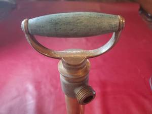 lot 9 image: Vintage Brass Hand Bilge Pump