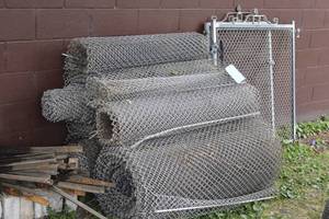lot 6 image: High Security Aluminum Chain link fence small weave Roughly 250 feet
