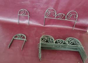 lot 43 image: Bunny Shepards hooks and garden border stakes