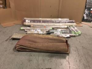 assorted pallet of rugs (various sizes and colors) (count of 17) see all pictures