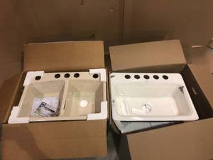 lot of 2 Kohler sinks (both have damage) see all pictures carefully
