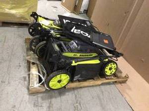 lot of 2 Ryobi 40V Brushless 20 in. Cordless Battery Walk Behind Push Lawn Mowers (customer returns) see all pictures