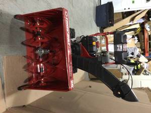 Troy-Bilt 26 in. 243 cc 2-Stage Gas Snow Blower with Electric Start Self Propelled and 1-Hand Operation in good condition see all pictures