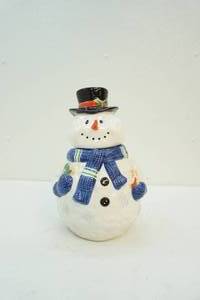 Snowman cookie jar