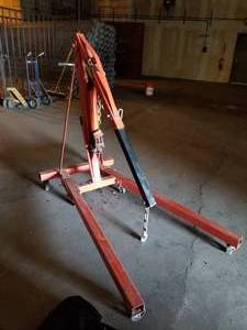 Jet Equipment & Tools JFHC-200X Folding Hydraulic Shop Crane 2 Ton