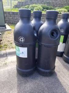 lot 336 image: Lot of (3) Commercial Recycle Containers for Bottles and Cans