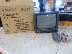 lot 53 image: New Audiovox 9 Color TV