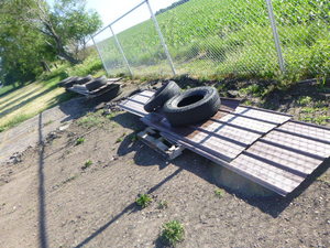 lot 6 image: 22 Sheets of Brown Pole Barn Steel