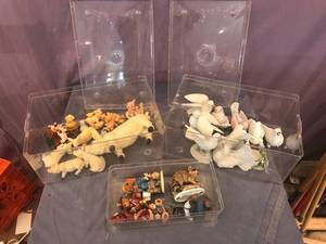 lot 67 image: 3 Small Totes of Figurines