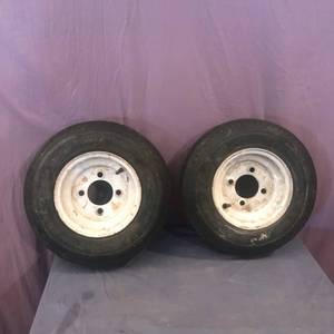 lot 83 image: Trailer Wheels