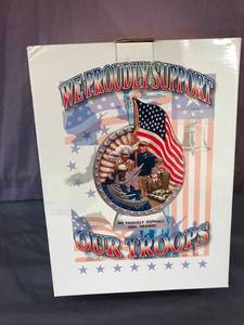 lot 11 image: We Proudly Support Our Troops Decanter