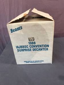 lot 29 image: 1988 Beams IAJBBSC Convention Surprise Decanter