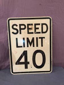 lot 87 image: Decommissioned Road Sign