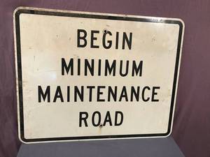 lot 92 image: Decommissioned Road Sign