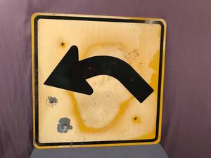 lot 93 image: Decommissioned Road Sign
