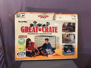lot 219 image: Great Crate of Dog
