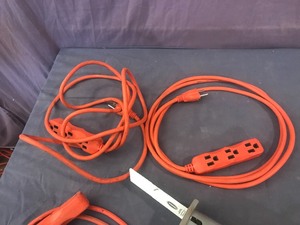 lot 256 image: Extension Cords & Reciprocating Saw