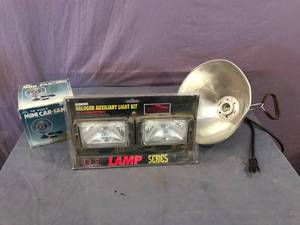 lot 265 image: New Halogen Light Kit, Mini Car-Fan & Reflective Light
