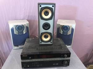 lot 268 image: Pioneer Receiver & Speakers