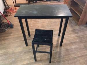 lot 272 image: High Top Table & Stool