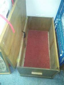 Wood Chest and Contents.