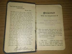 1917 WWI Military Issue Bible. Complete in Good Condition, 104 Yrs. Old.