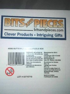 Butterfly moving puzzle box. New