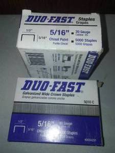 Duo Fast Staples.