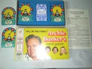 Archie Bunkers Card Game. �All in the Family �,