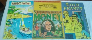 3 Rare Comics.  Fairmont MN State Bank, Secret of Animal Island, The Gold Peanut,