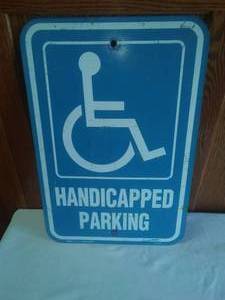 Handicap Parking Sign.