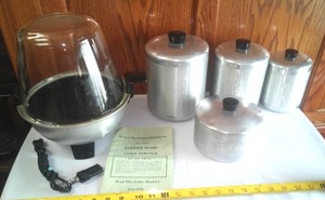 Vintage Aluminum Kitchen Canister Tins and more.