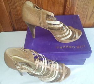 Strap High Heal Shoes, Like New Condition.