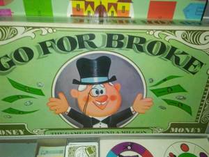 Go for Broke Board Game. 1965.
