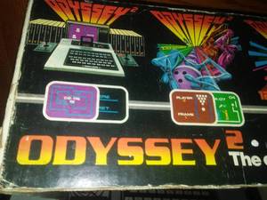 Odyssey 2 video game console and controls.