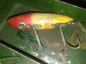 Vintage Fishing Tackle and box.