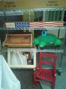 Miscellaneous. Kid�s rocker Little Tykes, US flag and more.