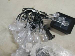 lot 9 image: pure garden LED solar string lights...
