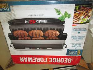 lot 31 image: george forman 6 serving grilll powe...
