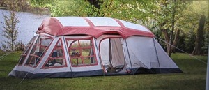 lot 47 image: 20x12x84 cabin dome tent red ...