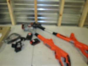 lot 49 image: black and decker 20v max trimmer ed...