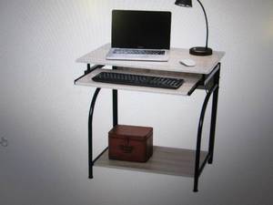 lot 127 image: stanton computer desk with pull out...
